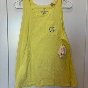 Ivory Ella Womens Yellow Tank Top NWT